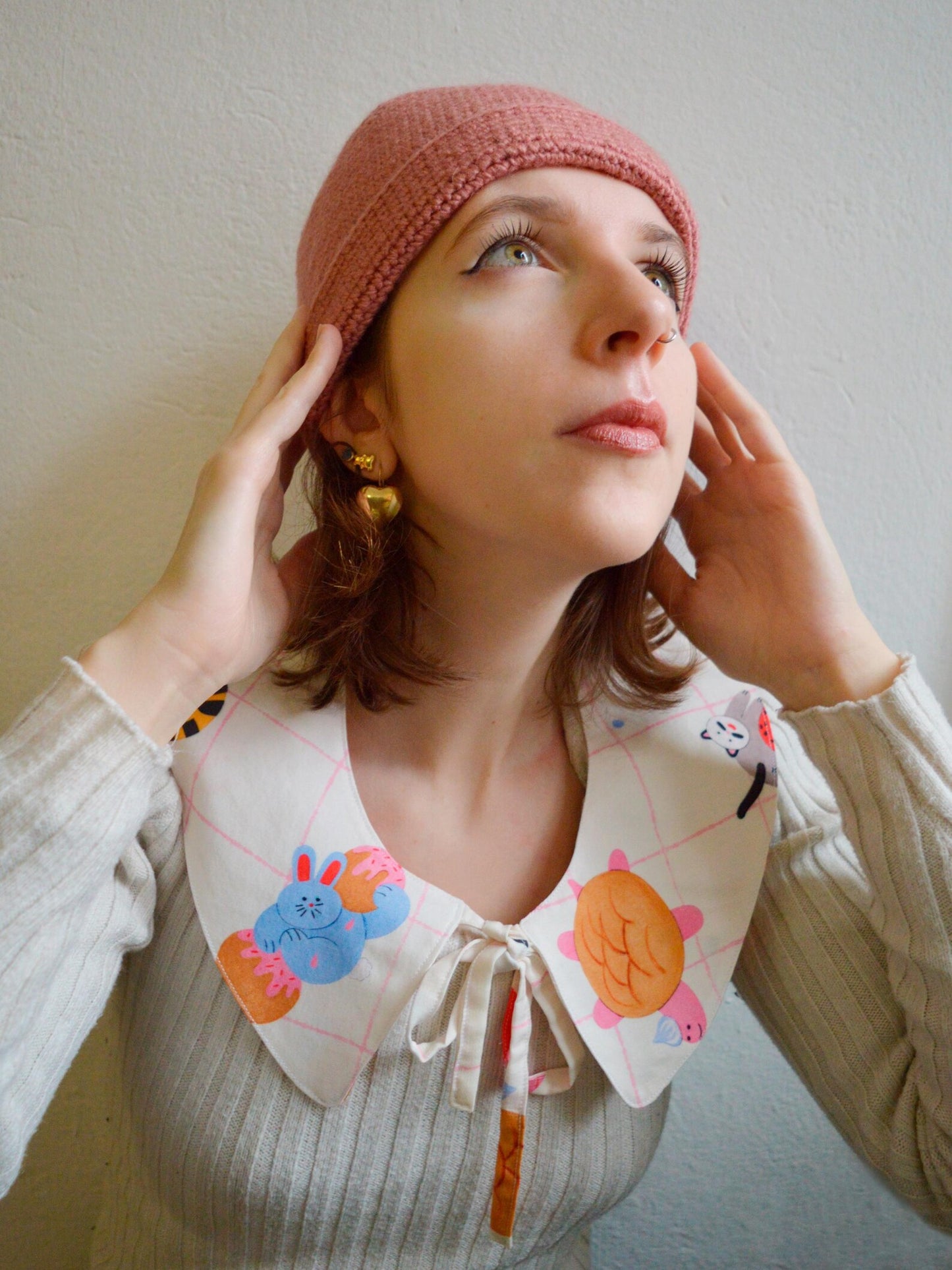 Wide collar, GNAM collection! Print illustrated by Anna Spreafico