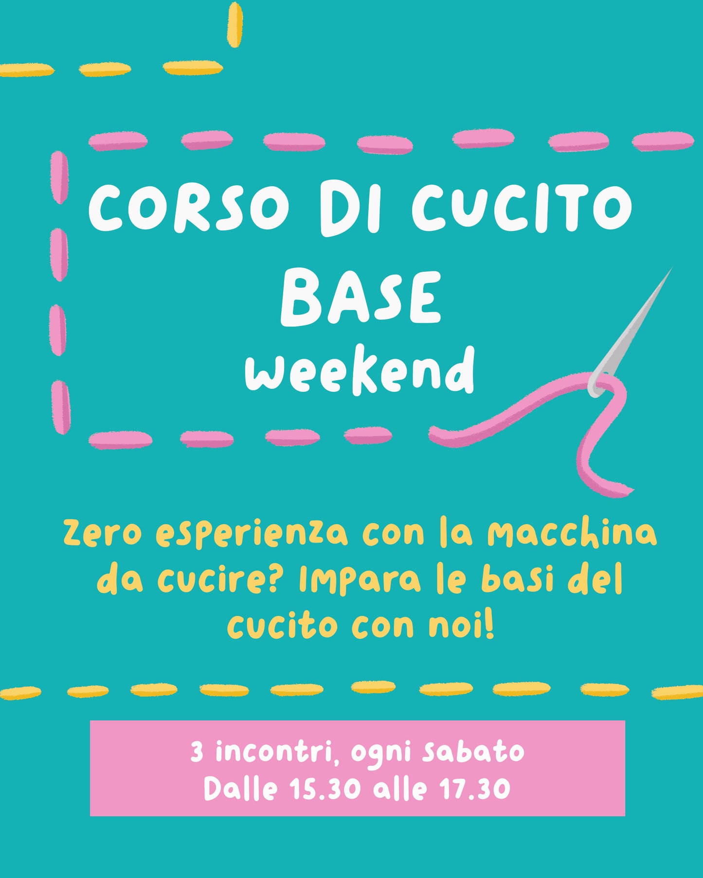 BASIC WEEKEND SEWING COURSE - MAY (9-16-23)