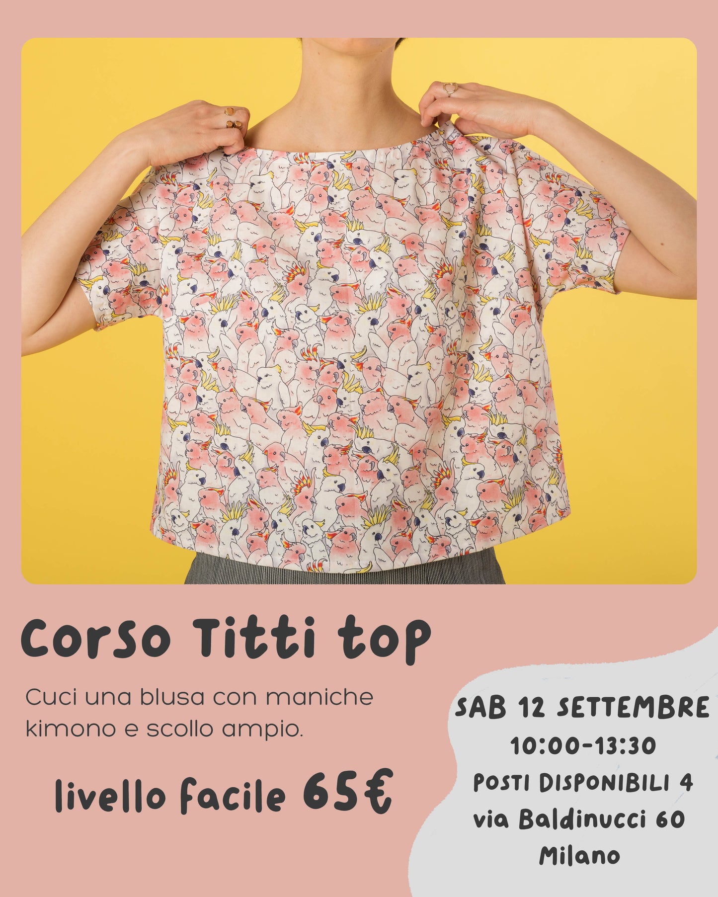 SEWING WORKSHOP - TITTI TOP (Saturday, September 12)