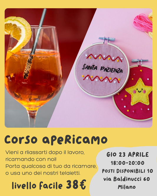 WORKSHOP DI CUCITO - APERICAMO (giovedì 23 aprile)
