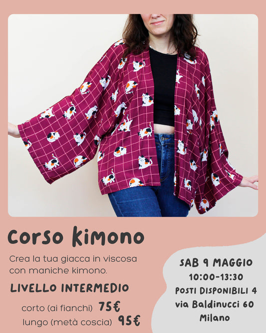 WORKSHOP DI CUCITO - GIACCA KIMONO (sabato 9 maggio)