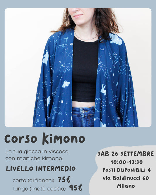 WORKSHOP DI CUCITO - GIACCA KIMONO (sabato 26 settembre)