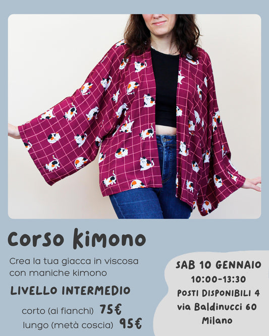 WORKSHOP DI CUCITO - GIACCA KIMONO (sabato 10 gennaio)