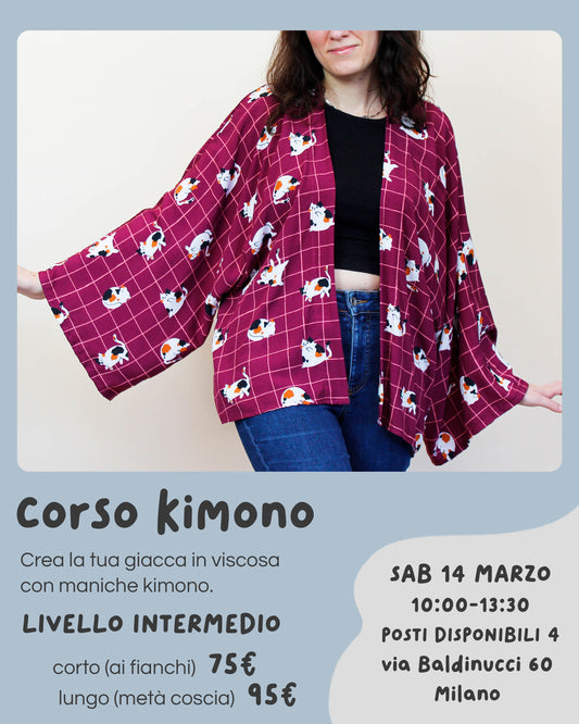 WORKSHOP DI CUCITO - GIACCA KIMONO (sabato 14 marzo)