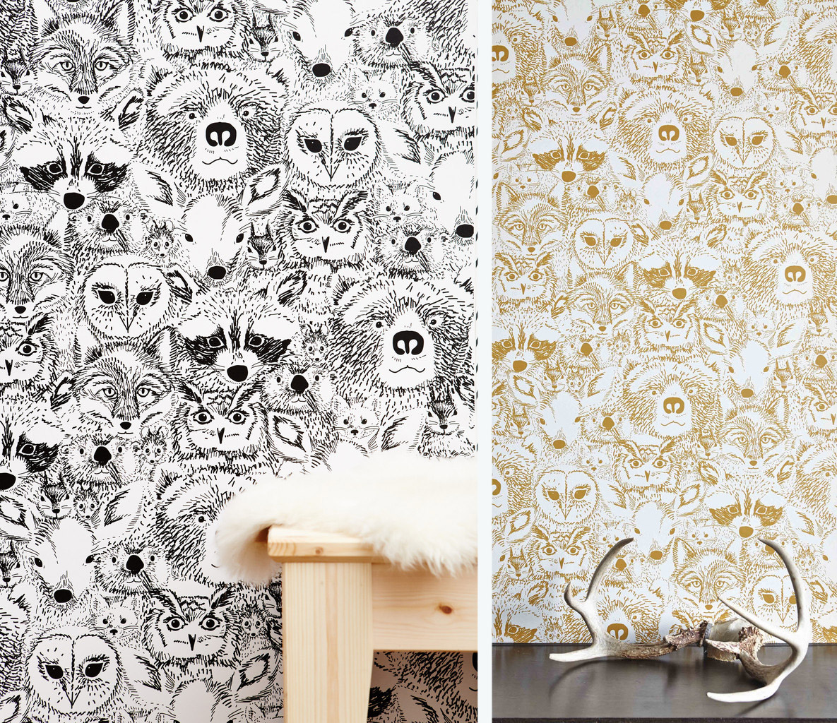 Love at first sight: removable wallpaper