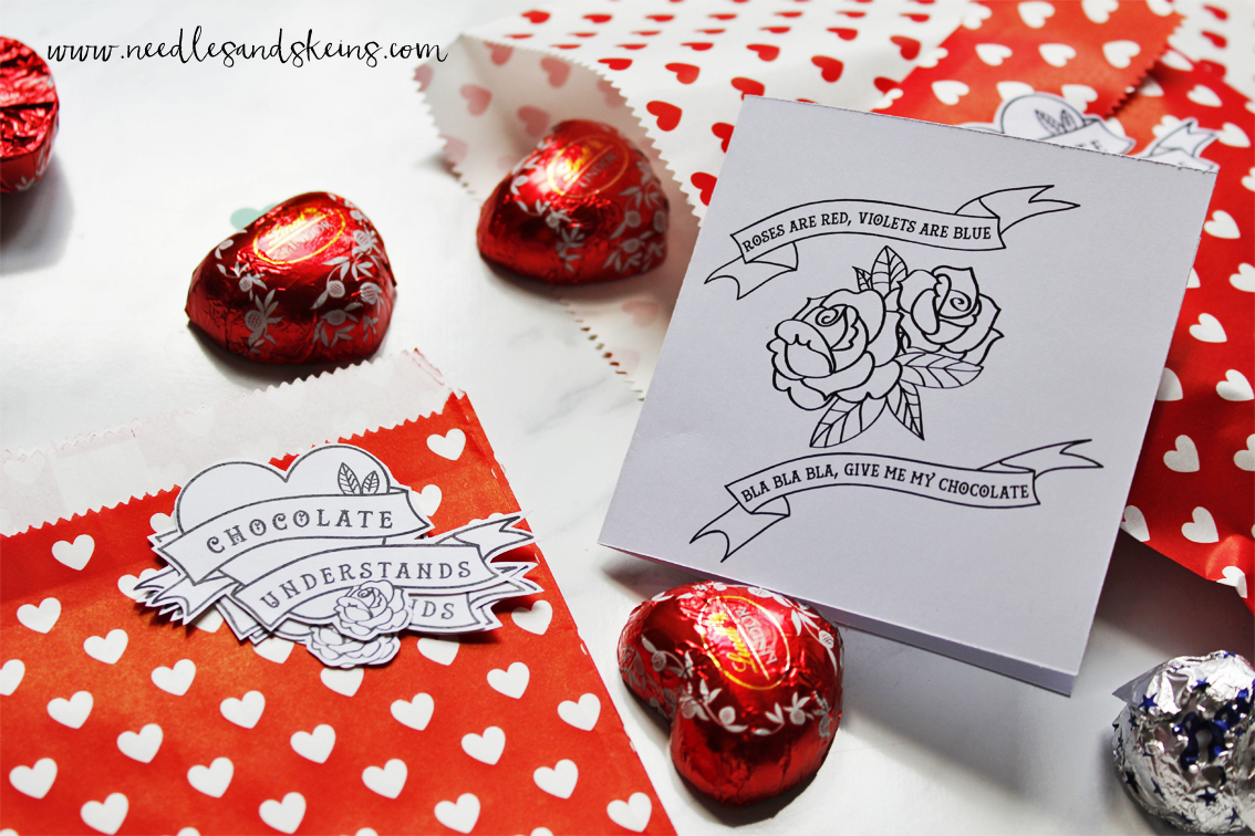 Happy St. Chocol...ehm, Valentine's day!!! Free printable (cards + stickers)
