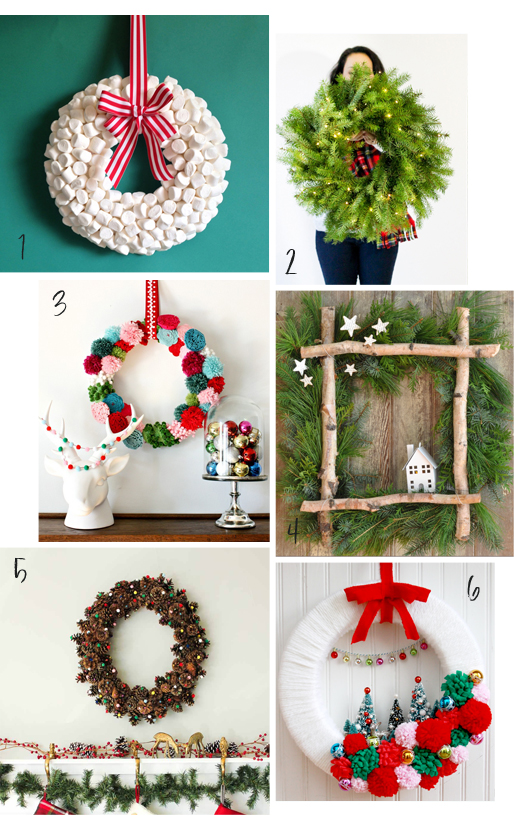 diy roundup six wreaths to make for christmas