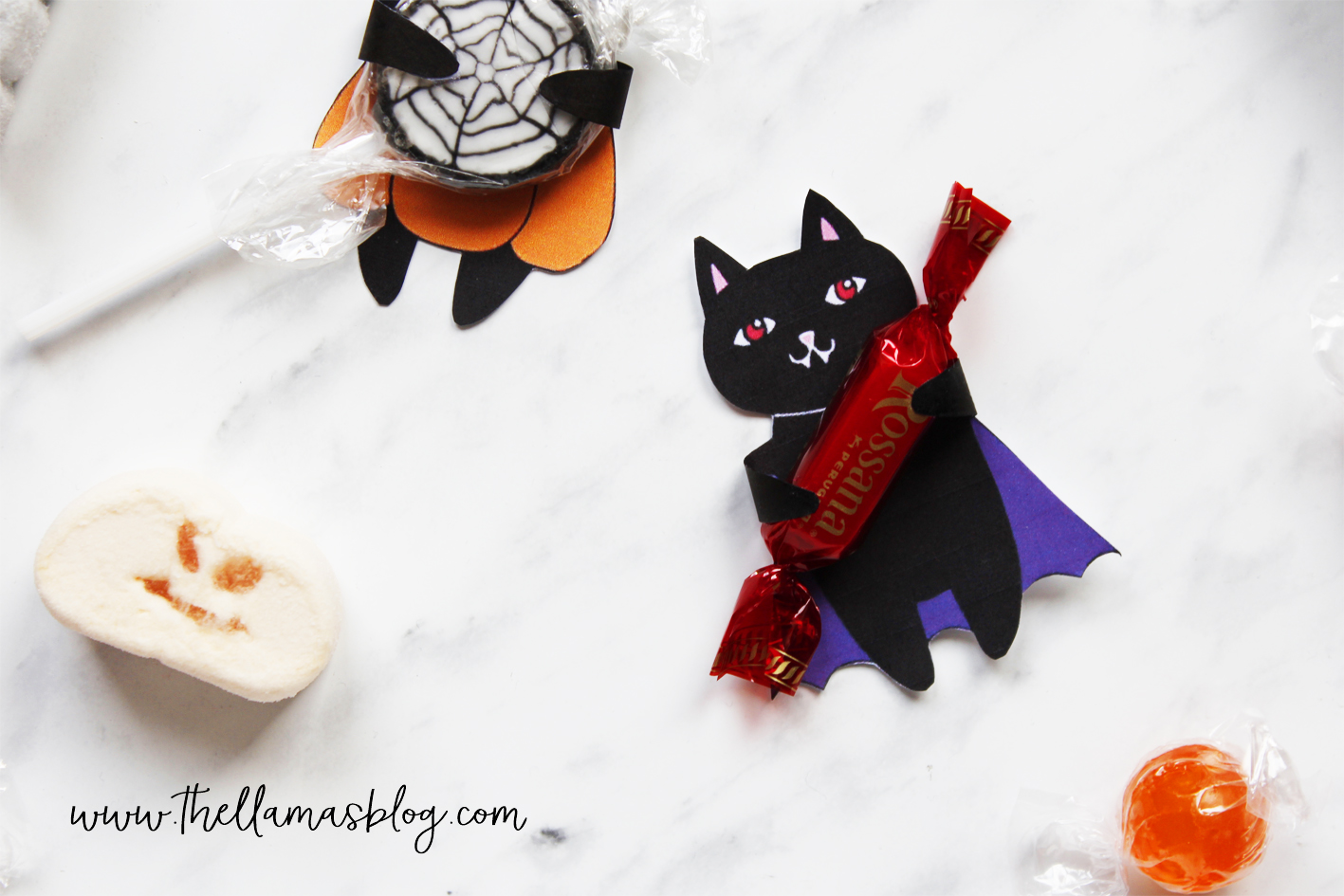 spooky cats halloween gift tags